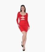 Chic Long Sleeve Party Dress For Women - Image 2