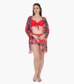 Multi-Colour Floral Cover Up Swimwear for Women - Image 3