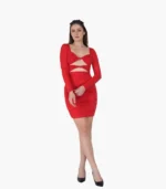 Chic Long Sleeve Party Dress For Women - Image 3