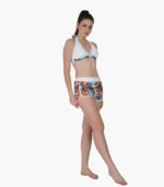 Bikini set with push-up top and printed desig - Image 3