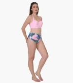 Girl’s Floral Print Bra Party Set - Image 3