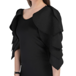Premium Women's Ruffle Sleeve Bodycon Dress - Image 7
