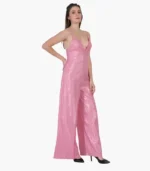 Girl’s Party Wear Jumpsuit Pink - Image 4