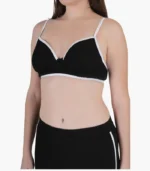 Girl’s Solid black Shorts & Bra set - Image 5