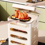 3/4/5-Tier Insulated Food Cover Keep Food Warm & Fresh Kitchen Dining Table Food Protector - Image 3