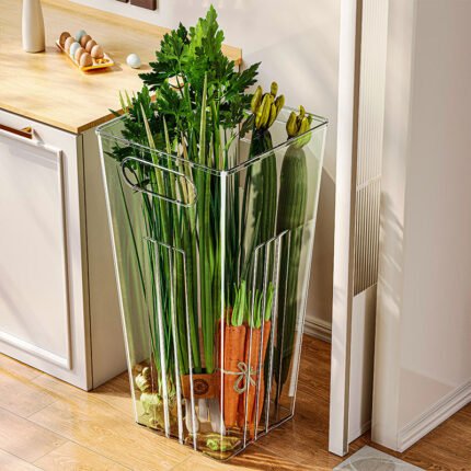 Premium Tall Clear Vegetable Storage Bin