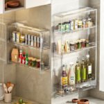 Clear Wall-Mounted Kitchen Storage Rack - Image 6