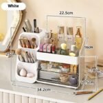 Desktop Makeup Organizer with Compartments - Image 7