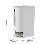 Easy Access to Rice Kitchen Rice Dispenser Translucent Visible Kitchen Cereal Dispenser Moisture-proof Rice Dispenser - Image 2