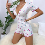 Women's Cute Printed Sleepwear Romper - Image 4