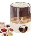 Rice Bucket Compartment Rotating Cereal Packet Organizer Kitchen Rotating Plastic Pet Dispenser Food Container Organizer No reviews yet - Image 5