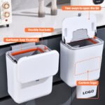 Wall Mounted Kitchen Garbage Bin with Dual Storage Design - Image 3