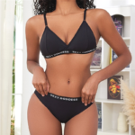 Premium Triangle Cup Wireless Bra Panty Set for Women - Image 4