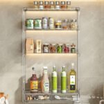 Clear Wall-Mounted Kitchen Storage Rack - Image 7