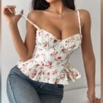 Premium Floral Corset Cami Top - Image 4