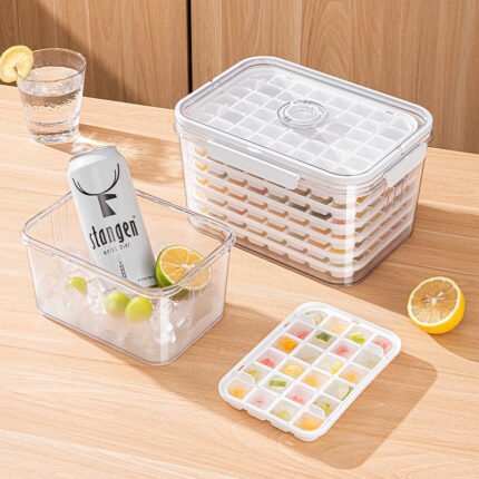 24/48 Grid Ice Cube Tray with Lid