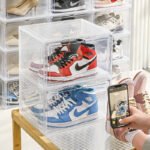 Stackable Shoe Storage Box with Magnetic Door - Image 5