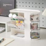 Plastic Multi-Compartment Desk Organizer
