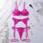 Women's Floral Embroidered Underwire Bra & Panty Set - Image 5