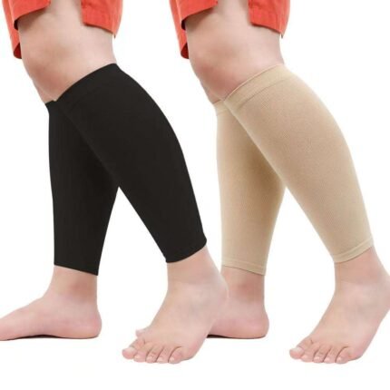 Plus Size Extra Wide Compression Calf Sleeve Lightweight Moisture-Wicking Calf Knee Compression Leg Sleeves
