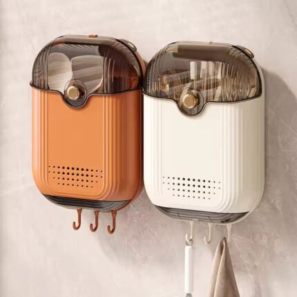 Wall-mounted Cutlery Holder Wall-mounted Knife, Fork and Spoon Organizer Breathable and Non-dripping Cutlery Holder