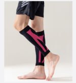 Professional Sport Shin Leg Support Muscle Pain Relief Anti-slip Compression Calf Sleeve Knee Support Pad - Image 4