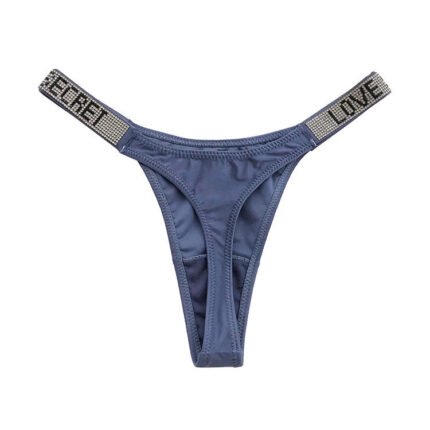 Premium Women's Rhinestone Thong Panty