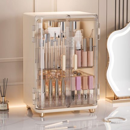Luxury Transparent Cosmetic Storage Cabinet