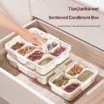 Airtight Microwavable Portable Plastic 8-Compartment Spice Organizer Customizable Logo Eco-Friendly Freezer Safe Food-Grade - Image 3