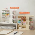 Plastic Multi-Compartment Desk Organizer - Image 4