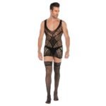 Sexy Man Bodystocking Fishnet Dress Stocking Suit Sexy Men Lingerie Sleepwear - Image 2