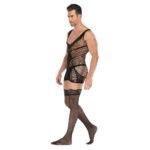 Sexy Man Bodystocking Fishnet Dress Stocking Suit Sexy Men Lingerie Sleepwear - Image 3