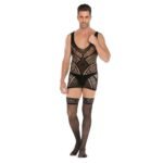 Sexy Man Bodystocking Fishnet Dress Stocking Suit Sexy Men Lingerie Sleepwear