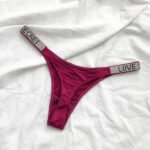 Premium Women's Rhinestone Thong Panty - Image 3