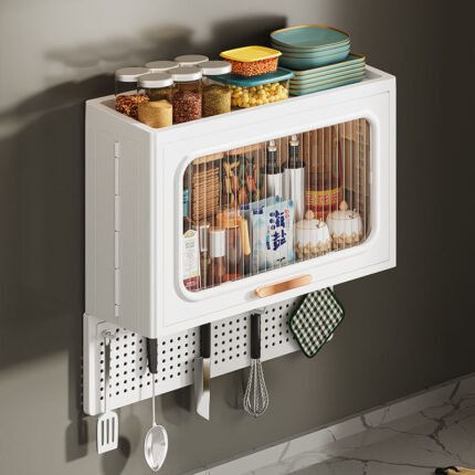Organizer Wall-mounted Kitchen Organizers Kitchen Wall Storage With PP Hanging Board