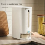 Easy Access to Rice Kitchen Rice Dispenser Translucent Visible Kitchen Cereal Dispenser Moisture-proof Rice Dispenser