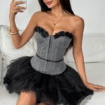 Women's Floral Embroidered Bustier Top - Image 6