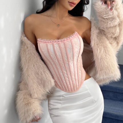 Women's Elegant Lace Corset Top