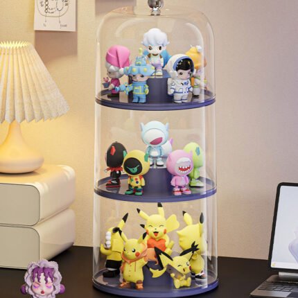 1/2/3 Tier Acrylic Display Case for Dolls & Collectibles
