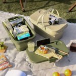 Foldable Camping Storage Box with Serving Tray - Image 5