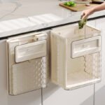 Wall Mounted Folding Dustbin for Kitchen & Bathroom