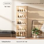Premium Magnetic Transparent Shoe Storage Cabinet - Image 7