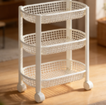 Large Capacity Kitchen Storage Cart - Image 3