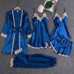 Women's 5-Piece Satin Nightwear Set