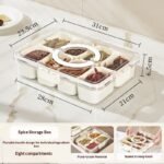 Airtight Microwavable Portable Plastic 8-Compartment Spice Organizer Customizable Logo Eco-Friendly Freezer Safe Food-Grade - Image 5