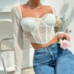 Women's Elegant Square Neck Top