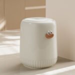 Waterproof Plastic Waste Bin with Push-Top Lid - Image 4