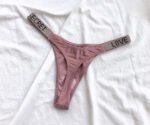 Premium Women's Rhinestone Thong Panty - Image 2