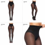 Women's Stretchable 40D Transparent Tights - Image 3