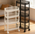 Large Capacity Kitchen Storage Cart - Image 5